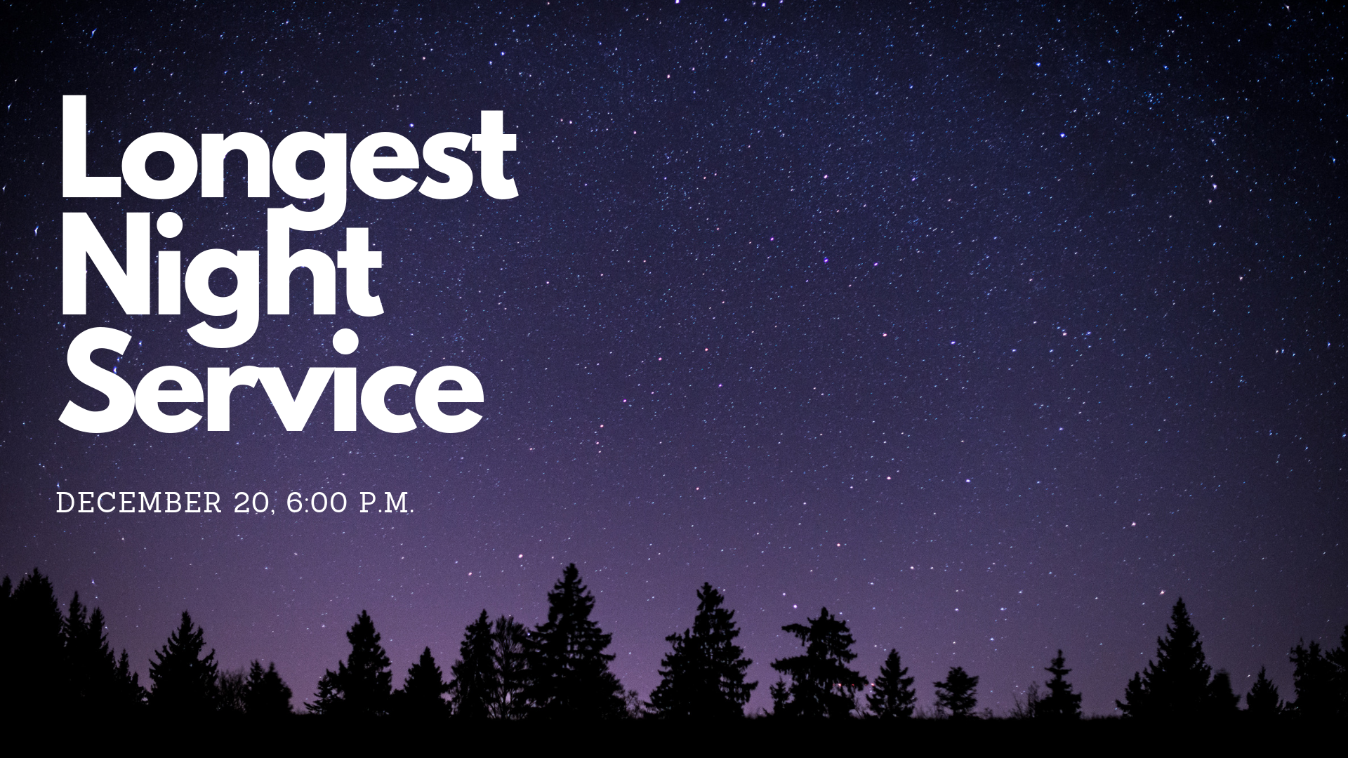 Longest Night Service – CHAMBLEE